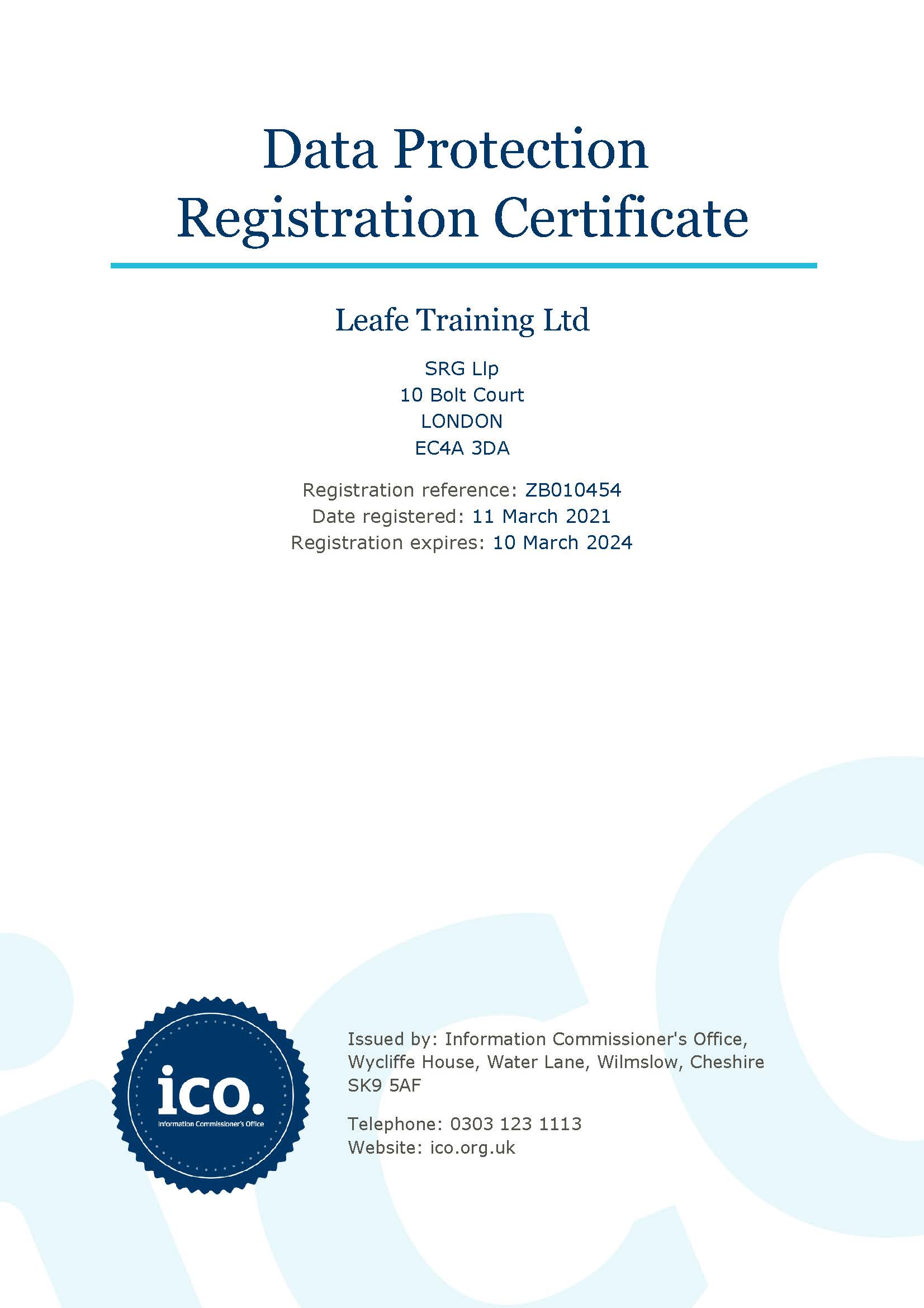 ICO registration